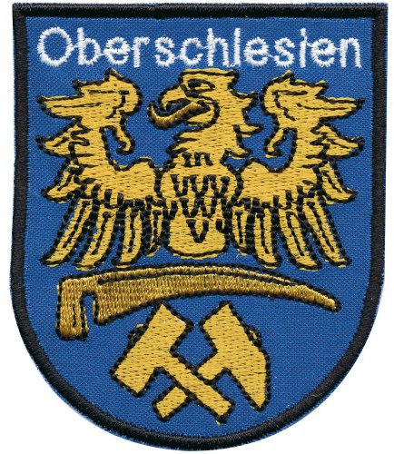 Aufnäher Patches Applikation Wappen - Oberschlesien - 00061 - Gr. ca. 6cm x 7,5cm