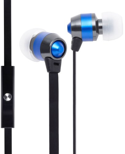 groov e Smart Buds - Wired In-Ear Earphones with Remote & Mic - 3.55mm Gold Plug Audio Jack - Music Playback & Hands-Free Calls - Includes Earbuds (3x Sizes) - Blue
