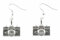 Miniblings Kamera Ohrringe Fotoapparat Fotograf Fotografie Foto silber 2cm - Handmade Modeschmuck I Ohrhänger Ohrschmuck versilbert