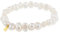 TOUS Barockes Perlenarmband für Damen mit Bärenmotiv aus 18 Karat Gelbgold, 17,5 cm lang, elegant und zeitlos, Kollektion Sweet Dolls