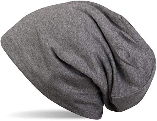 styleBREAKER Unisex Beanie Mütze Einfarbige mit Thermo-Fleece Futter, warme Winter Mütze gefüttert 04024008, Farbe:Dunkelgrau meliert