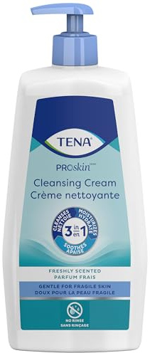 TENA ProSkin Cleansing Cream Cream Rinse-Free Body Wash Tube Mild Scent 16.9 oz. 64430 1 Ct