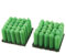 sourcingmap 50 x 7 mm x 27 mm Vert en plastique Chevilles de fixation pour 2–4 mm Vis