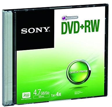 Dvd +Rw4 X 4.7 Gb Slim Case 120Min.
