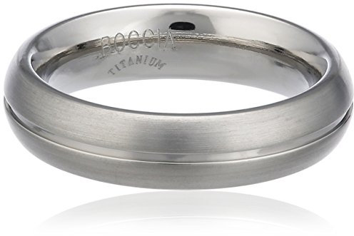 Boccia Unisex-Ring You & me Titan mattiert Gr. 54 (17.2) - 0130-0154