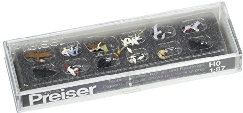 Preiser 1/87 th – pr10169 – Modelleisenbahnen – Tauben Raben etc.