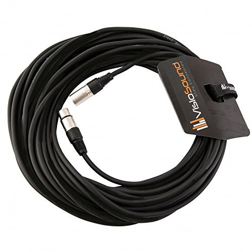 Male to Female XLR Mic Lead/Balanced Microphone/Mic Patch Cable / 7 Colours 20m Black