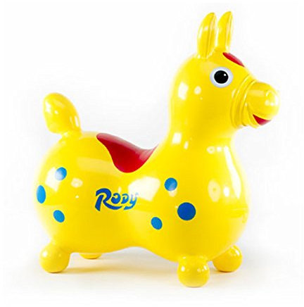 RODY Sitz- und Hüpfpferd gelb