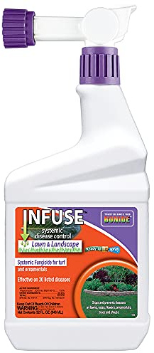 Bonide Infuse Systemic Disease Control, 32 oz Ready-to-Spray Solution for Lawn & Landscape, Fungicide for Turf & Ornamentals