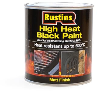 RUSTINS High Heat Paint - Black 500ml