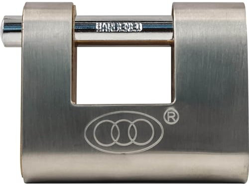 Faithfull FAIPLB80SHUT Brass Shutter Padlocks 80mm