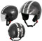 A-Pro Motorradhelm Motorrad Roller Offenes Jet Helm Viser ECE 22-06 Grau M