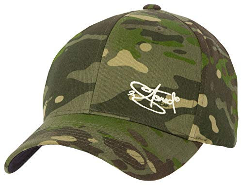 2Stoned Flexfit Baseball Cap Multicam Tropic Camo mit Stick Größe L/XL (58 cm - 60 cm) für Damen und Herren
