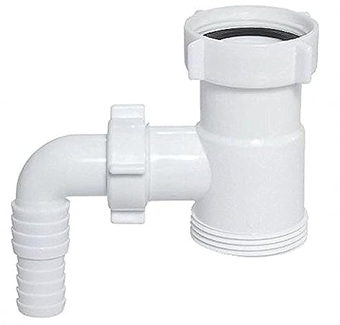 Drain Waste Trap Pipe Extension Connector 1 1/2 BSP with Dishwasher Input