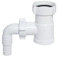 Drain Waste Trap Pipe Extension Connector 1 1/2 BSP with Dishwasher Input