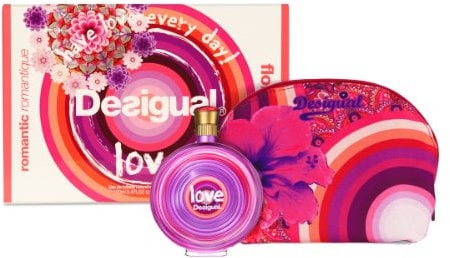 Desigual Geschenkset Love EdT 100 ml plus Kosmetiktasche, 1er Pack (1 x 100 ml)