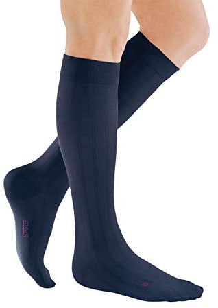 medi mediven for men - Kompressionsstrümpfe für Herren | Kniestrümpfe | CCL2 | Marine | Größe VII | Normal | Hergestellt aus Hightech-Fasern | Mit Clima Comfort & Clima Fresh