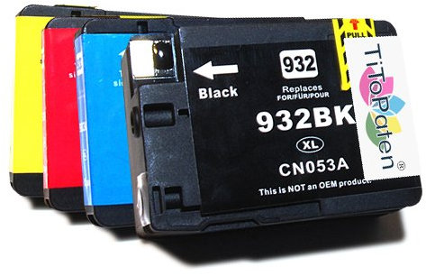 TiToPaten®* 4 Druckerpatronen kompatibel für HP 932XL HP933XL Set mit Chip und Füllstandsanzeige funktioniert!!!