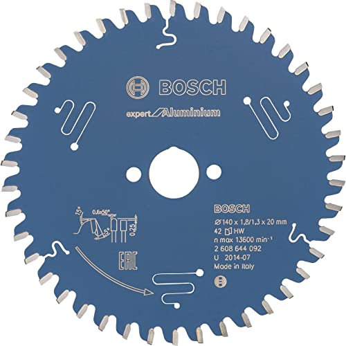 Bosch Accessories 2608644092 Lame de scie circulaire expert for aluminium 140 x 20 x 1,8 mm 42