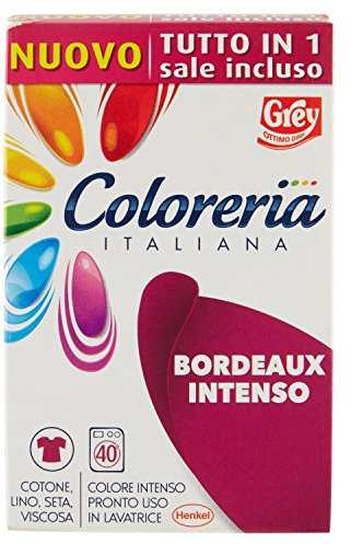 coloreria italienne couleur bordeaux Intense prêt utilisation en Machine à laver – 350 g