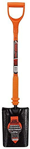 Draper 75173 Expert - Pala para zanjas totalmente aislada y forjada, color naranja, negro