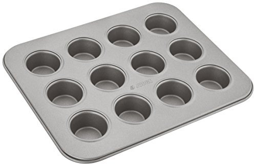 Judge Non-Stick Mini Cupcake or Muffin Tin with 12 Cups, Dishwasher Safe, 25cm x 20cm x 2cm