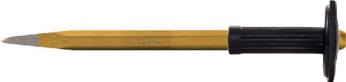 KS Tools 162.0249 Scalpello a Punta per Edilizia con Impugnatura di Protezione, 20X1000 mm, Ottagonale