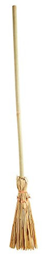 W WIDMANN MILANO Party Fashion - Escoba de Bruja, Accesorio para Disfraces, Accesorio para Brujas en Halloween y Carnaval