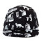 Hatphile Stickerei-Druck 5 Panel Hut Camp Cap - Schwarz - large