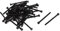 Sourcingmap M3 x 45mm Hex Bolt Socket Head Cap Machine Screws Fasteners Black 50Pcs