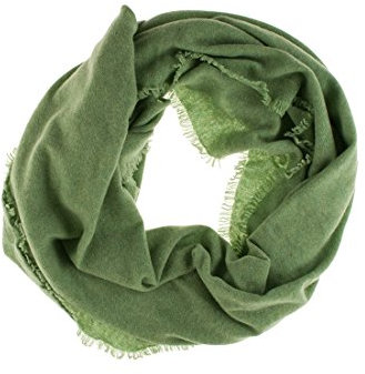 William Lockie Damen Cashmere Schal Flora Shawl, Größe:One Size, Farben:Grün(Foliage)
