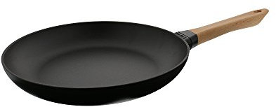 STAUB 12242823 Bratpfanne, schwarz, Gusseisen, Matte Black