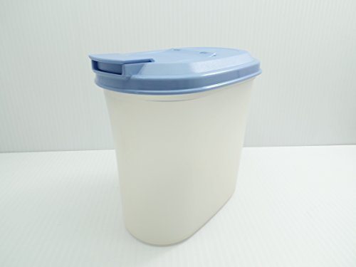 TUPPERWARE Vintage Slim Line 1 Quart Sheer Kühlschrank Krug mit blauem Deckel