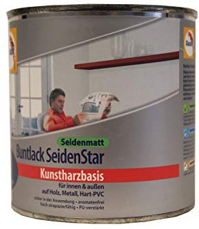 Glasurit Buntlack SeidenStar Seidenmatt Kunstharzbasis 375ml (1021 Gelb)