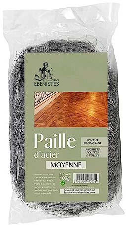 PAILLE D'ACIER MOYENNE N°00 100G - Les anciens ébénistes*