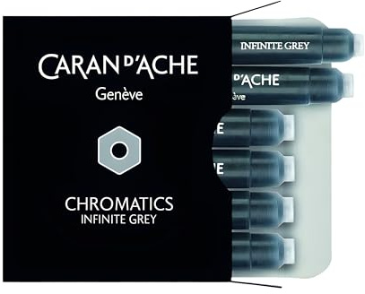 Caran d'Ache Tintenpatronen Chromatics 6 Stück Infinite Grey