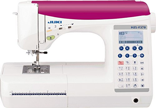 JUKI hzl-f370 Macchina da Cucire Elettronica con Taglia-Cavi Automatico commissionato a Pedale Metallo/PVC Bianco 44,5 x 21 x 29 cm