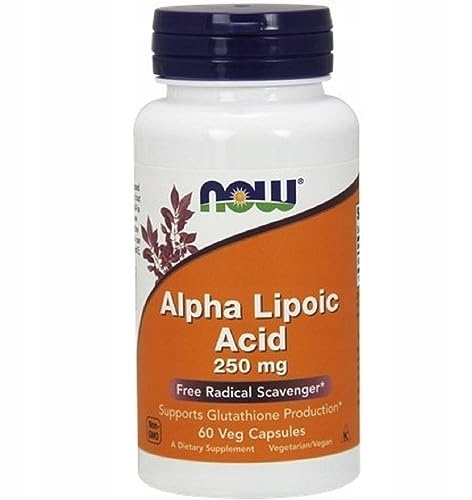 Now Foods Alpha Lipoic Acid, 250mg, 60 Vegetarian Capsules, 1 Units