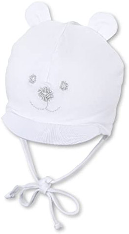 Sterntaler Berretto bebé con Visiera Cappello, Bianco (Weiss 500), 43 Unisex-Bimbi