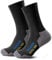 Piarini 2 Paar Coolmax Wandersocken Outdoorsocken Funktionssocken lang schwarz 35-38