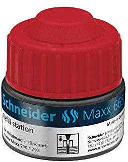 Schneider Schreibgeräte Refill station Maxx 665, Nachfülltinte für 290/293, 30 ml, rot