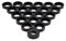 Penn Elcom Black Plastic Cup Washers - M6-100-Pack