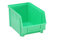 hünersdorff Sichtbox / Stapelbox / Lagerbox in Größe 3, aus Polystyrol, hohe Formstabilität und Belastbarkeit, Farbe: Grün