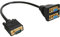 InLine 17308 VGA Y-Adapterkabel, VGA Stecker auf 2x VGA Buchse, schwarz