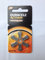 Duracell Zinc Air Appareil auditif Button Cells, 312/A312/PR41, 1.4 V – 6 pièces