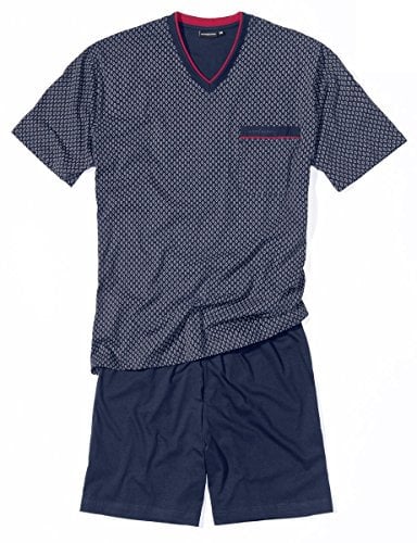 Götzburg Herren 451456-4008 Zweiteiliger Schlafanzug, Blau (Navy 7013), XXXXX-Large (Herstellergröße: 62)