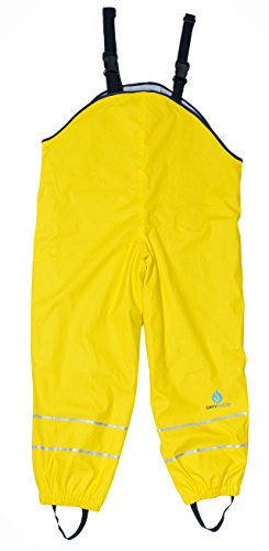 DRY KIDS Dungarees Fleece Lined - Yellow 9/10yrs