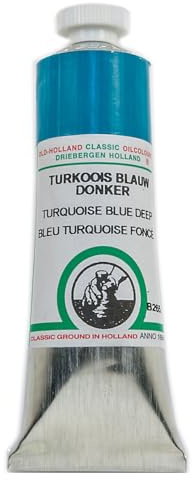 Old Holland Huile classique : 40ml Bleu Turquoise Profond