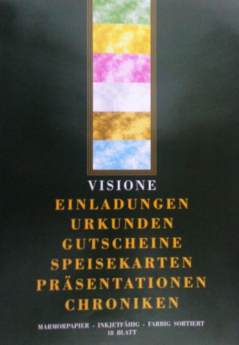 PVP Marmorpapier 18 Blatt 6 Farben farbig Sortiert