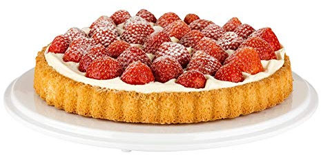 APS cake plate - Assiette de pâtissier haut de gamme en mélamine avec pieds antidérapants - Avec pieds antidérapants - Le bord fixe le couvercle 31cm x 31cm x 4cm